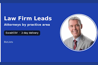 build b2b lead lists for law firms and attorneys