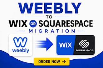 redesign and rebuild your weebly website on wordpress, shopify, or wix
