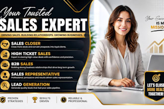 sales closer  high ticket sales  sales representative b2b sales salesperson