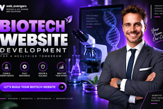 build a professional biotech website in wordpress