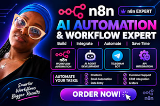 build n8n ai agent, n8n ai automation, n8n workflow, telegram bot as n8n expert