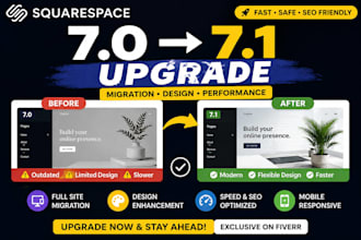 migrate and upgrade your squarespace website from 7 0 to 7 1