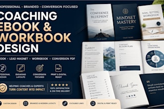 design coaching ebook, workbook, lead magnet pdf and conversion pdf