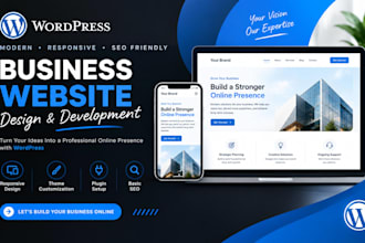design redesign wordpress website development  migrate wordpress website expert