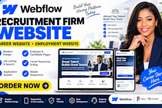 design webflow recruitment firm website career  employment odoo website