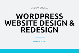 design a wordpress website design and redesign wordpress website development