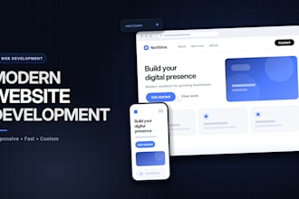 design and develop website with HTML CSS react figma