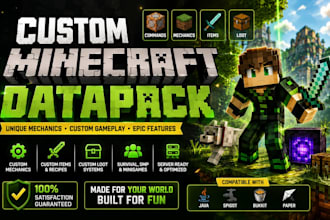 code your minecraft plugin creative datapack mincraft build survival