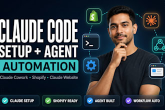 claude code setup claude cowork claude website shopify claude agent automation
