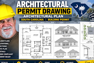 architectural permit drawing architectural plan south carolina building permit