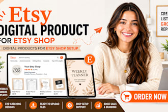 design etsy digital product for etsy shop digital products for etsy shop setup