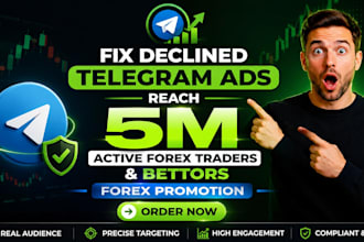 fix declined telegram ads reach 5m active forex traders, bettors forex promotion
