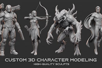 sculpt custom warhammer 40k and dnd miniatures, stl models for 3d printing