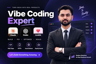be your vibe coding expert using claude, codex, loveable, etc