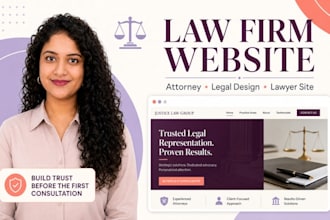 design a professional law firm or attorney website