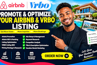 advertise and promote your airbnb listing, vrbo listing SEO, airbnb pricing