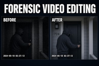 do forensic video enhancement, cctv image, image enhancement, photo restoration
