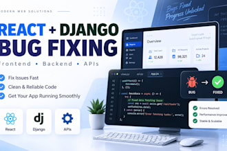 fix react django bugs and API errors
