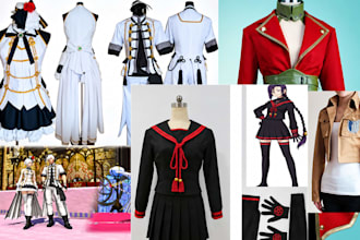 sew high quality custom cosplay costumes for all events
