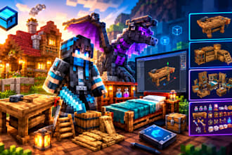 create custom blockbench 3d models for minecraft