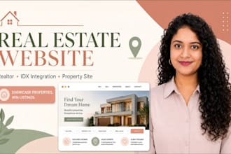 design a high impact real estate or realtor website