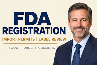fda registration import permit for food, drug cosmetics in USA, fda label review