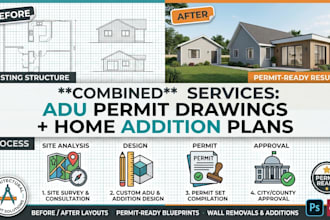 designadu permit plans and home addition architectural blueprints