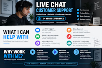 provide professional live chat customer support