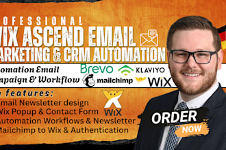 setup wix ascend email marketing wix mailchimp wix crm automation wix workflow