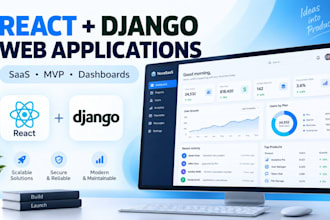 build react django saas mvps and web apps