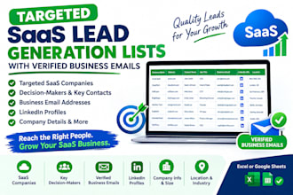 build targeted saas lead generation lists with verified business emails