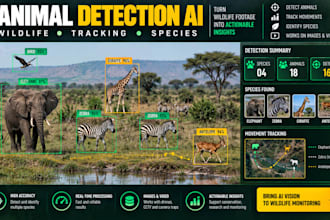 develop animal detection, wildlife tracking, species recognition computer vision