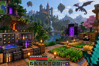 create, setup, fix minecraft servers, modpacks, paper, spawn, villages and more