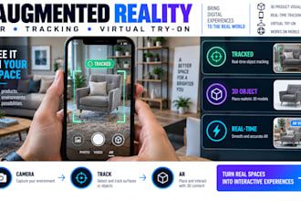 develop augmented reality, ar object tracking, virtual try on, computer vision