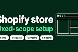 set up your shopify store, fix issues, and upload products