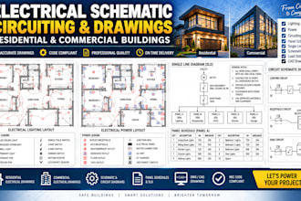 design electrical schematic circuiting wiring drawing for residential building