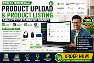 do product upload product listing for ecommerce websites