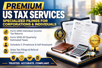 prepare individual tax returns form 1040 and quarterly estimated taxes