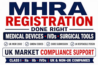 do UK mhra registration for medical devices and ivds