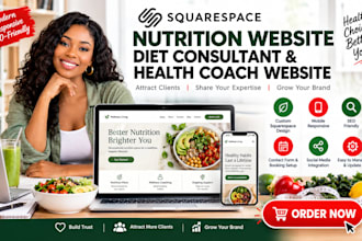 do squacespace nutrition website diet consultant health coach website