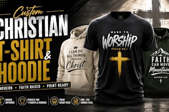 design modern christian t shirts, faith based apparel and inspirational designs