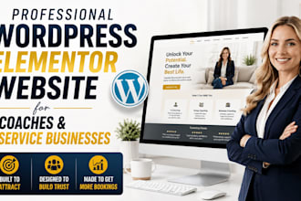 build coaches wordpress elementor website and service business wordpress website