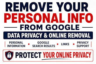 remove your personal information, erase your links from google for privacy