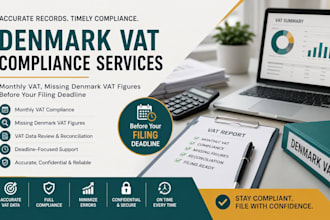 do compliance, montly vat, missing denmark vat figures before filing deadliine