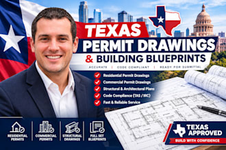 draft texas permit drawings and building blueprints