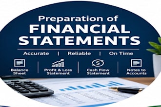 prepare income statement,balance sheet and cash flow