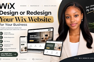 design wix website or redesign a professional business wix website