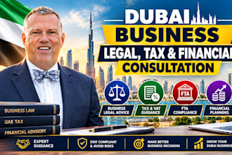 provide dubai business legal tax and financial consultation