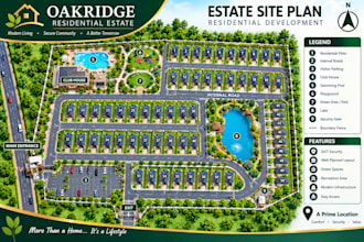 design site plans, subdivisions, and plat map illustrations for real estate