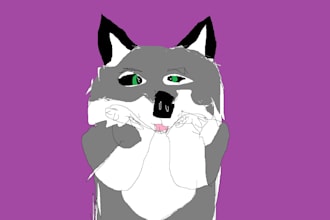 poorly draw fursona art in ms paint